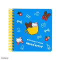 Japan Sanrio × The Bear's School Square Ring Notebook - Hello Kitty : Blue - 1