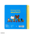 Japan Sanrio × The Bear's School Square Ring Notebook - Hello Kitty : Blue - 2