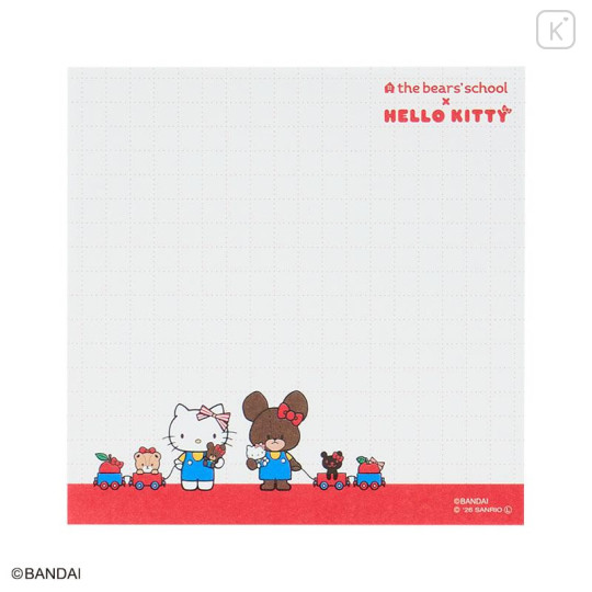 Japan Sanrio × The Bear's School Square Memo Pad - Hello Kitty : Blue - 5