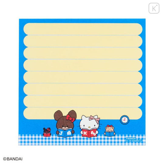 Japan Sanrio × The Bear's School Square Memo Pad - Hello Kitty : Blue - 6