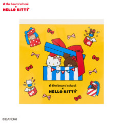 Japan Sanrio × The Bear's School Square Memo Pad - Hello Kitty : Yellow