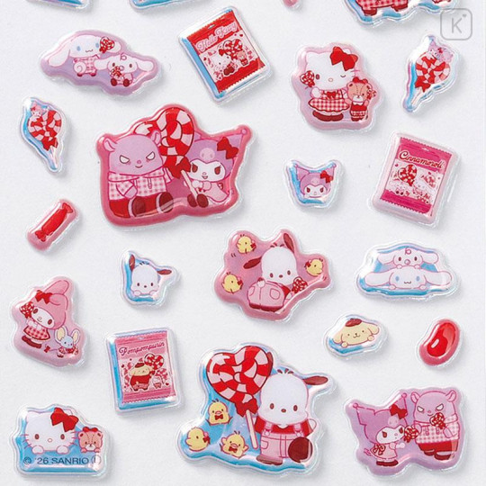 Japan Sanrio Aurora Puffy Sticker - Lollipop - 4