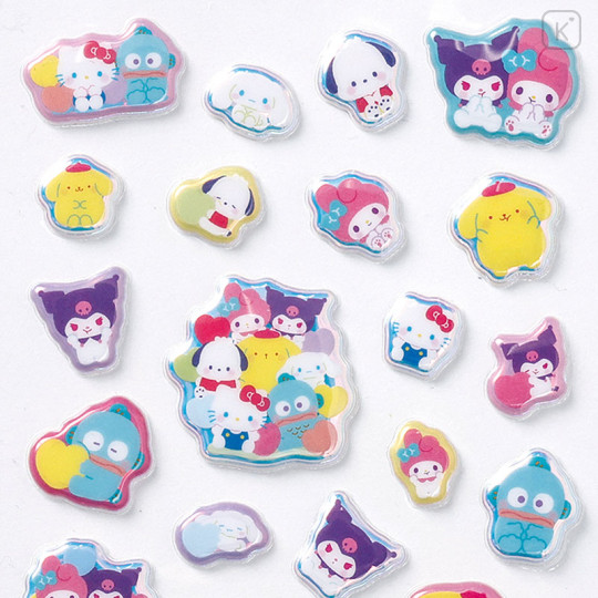 Japan Sanrio Aurora Puffy Sticker - Squishy Squeeze - 3