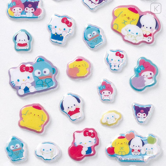 Japan Sanrio Aurora Puffy Sticker - Squishy Squeeze - 4