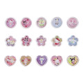 Japan Sanrio Clear Hard Seal - Parfait Sparkly Marble Sticker Flakes - 2