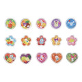 Japan Sanrio Clear Hard Seal - Tropical Fruits Sparkly Marble Sticker Flakes - 2