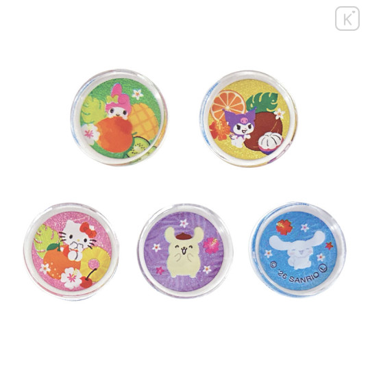 Japan Sanrio Clear Hard Seal - Tropical Fruits - 3