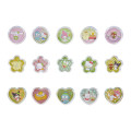 Japan Sanrio Clear Hard Seal - Picnics Sparkly Marble Sticker Flakes - 2