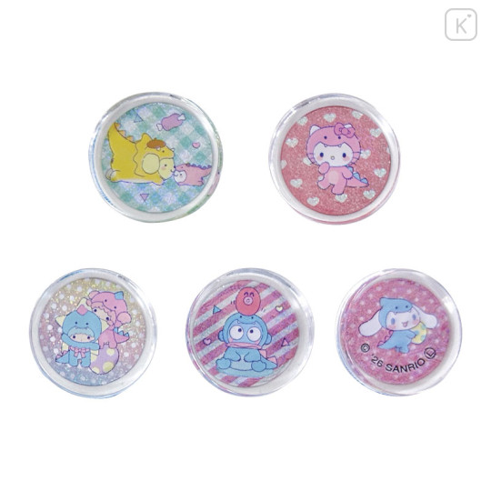 Japan Sanrio Clear Hard Seal - Dinosaur - 3