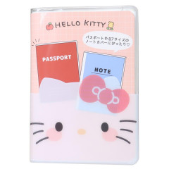 Japan Sanrio Passport Case B7 Book Cover - Hello Kitty