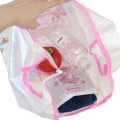 Japan Sanrio Satin Eco Bag with Pouch - My Melody : Jewerly Ivory Pink - 3
