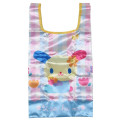 Japan Sanrio Satin Eco Bag with Pouch - Usahana : Gingham Pink Blue - 1