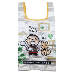 Japan Sanrio Satin Eco Bag with Pouch - Minna No Tabo : Cafe