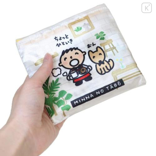 Japan Sanrio Satin Eco Bag with Pouch - Minna No Tabo : Cafe - 4