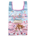 Japan Sanrio Satin Eco Bag with Pouch - Sugarbunnies : Blue Pink - 1