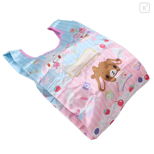 Japan Sanrio Satin Eco Bag with Pouch - Sugarbunnies : Blue Pink - 2