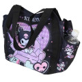 Japan Sanrio Balloon Tote Bag - Kuromi : Queen Chair Black - 2