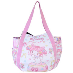 Japan Sanrio Balloon Tote Bag - My Melody : Jewerly Ivory Pink