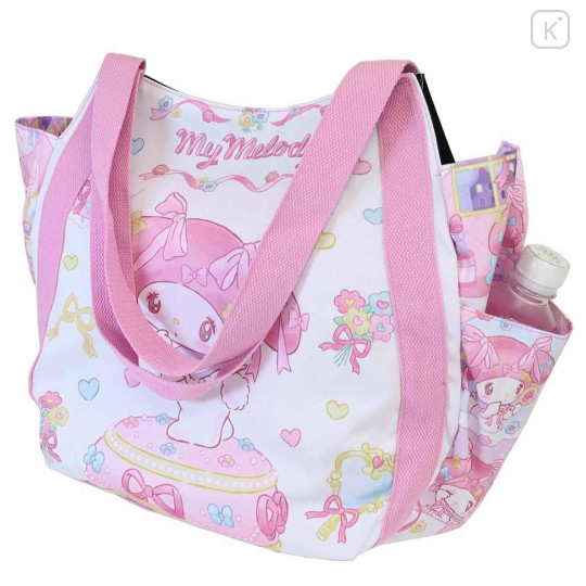 Japan Sanrio Balloon Tote Bag - My Melody : Jewerly Ivory Pink - 2