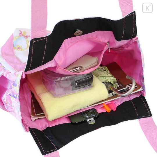 Japan Sanrio Balloon Tote Bag - My Melody : Jewerly Ivory Pink - 3