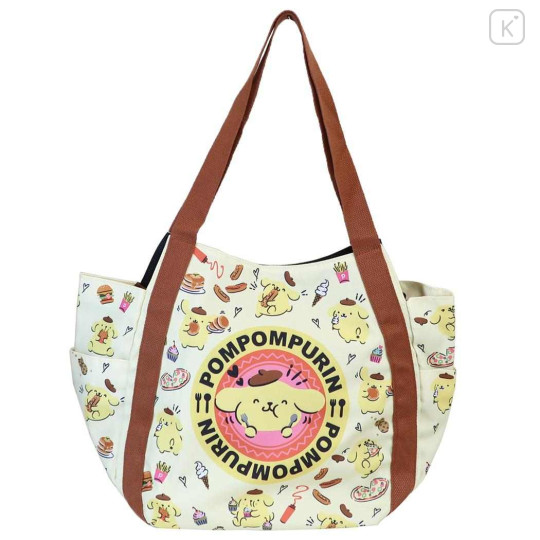 Japan Sanrio Balloon Tote Bag - Pompompurin : Foodie - 1
