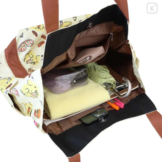 Japan Sanrio Balloon Tote Bag - Pompompurin : Foodie - 3