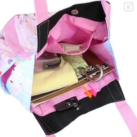 Japan Sanrio Balloon Tote Bag - Sugarbunnies : Blue Pink - 3
