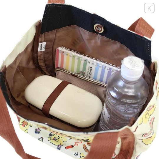 Japan Sanrio Balloon Mini Tote Bag - Pompompurin : Foodie - 3