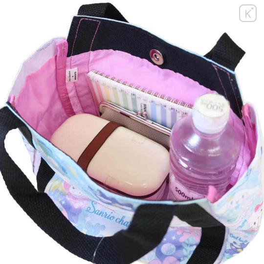 Japan Sanrio Balloon Mini Tote Bag - Characters in the Sea - 3