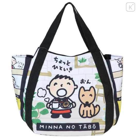 Japan Sanrio Balloon Mini Tote Bag - Minna No Tabo : Cafe - 1