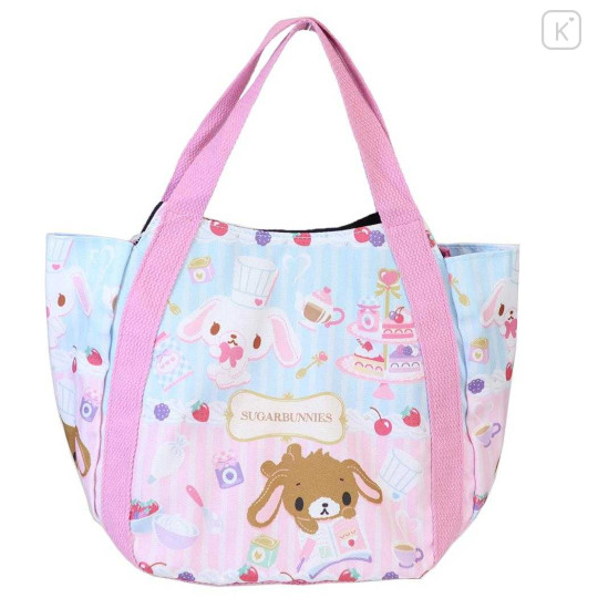 Japan Sanrio Balloon Mini Tote Bag - Sugarbunnies : Blue Pink - 1