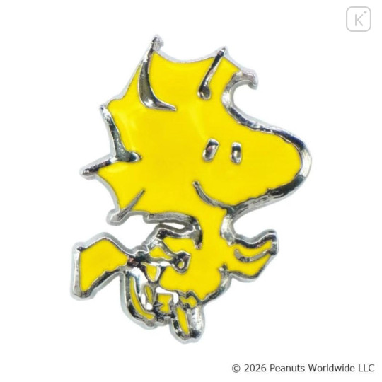 Japan Peanuts Metal Magnet - Woodstock : Flying - 1