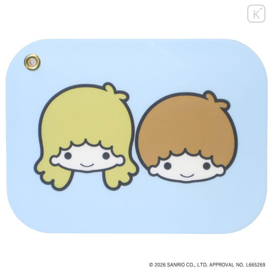 Japan Sanrio Slide Mirror - Little Twin Stars : Blue - 1