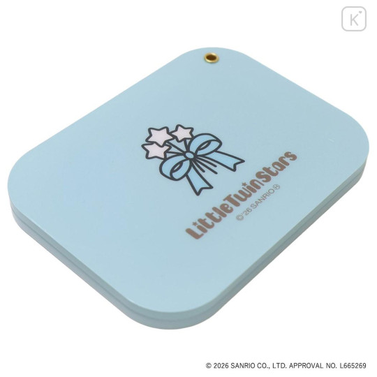 Japan Sanrio Slide Mirror - Little Twin Stars : Blue - 2