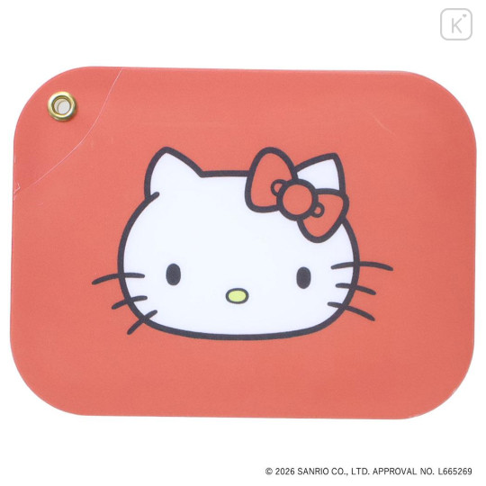 Japan Sanrio Slide Mirror - Hello Kitty : Face Red - 1