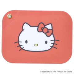 Japan Sanrio Slide Mirror - Hello Kitty : Face Red