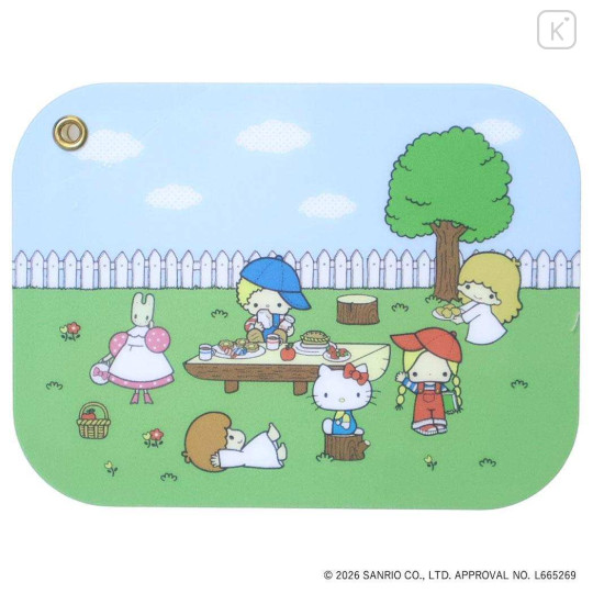 Japan Sanrio Slide Mirror - Characters Picnic - 1