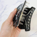 Japan San-X Hair Claw Clip - Rilakkuma : Basic Rilakkuma Monochrome Pearl Marble Black - 3