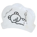 Japan San-X Hair Claw Clip - Korilakkuma : Basic Rilakkuma Monochrome Pearl Marble White - 1