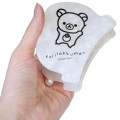 Japan San-X Hair Claw Clip - Korilakkuma : Basic Rilakkuma Monochrome Pearl Marble White - 2