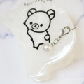 Japan San-X Hair Claw Clip - Korilakkuma : Basic Rilakkuma Monochrome Pearl Marble White - 4