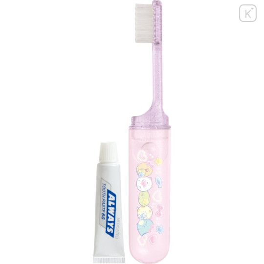 Japan San-X Toothbrush Set - Sumikko Gurashi : Jewelry Pink - 2