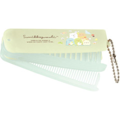Japan San-X Folding Compact Comb & Brush - Sumikko Gurashi : Sumikko's Favorite Green
