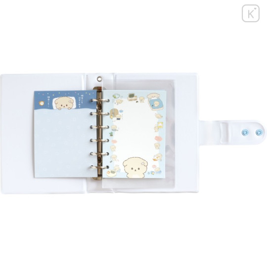 Japan San-X Large Capacity 6-Hole Sticker Binder Organizer - Ishiyowa-chan : Blue - 2