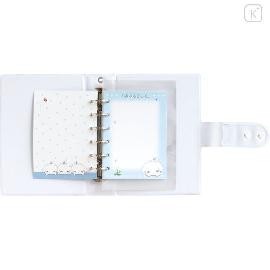 Japan San-X Large Capacity 6-Hole Sticker Binder Organizer - Buru Buru Dog : Blue - 2
