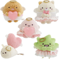 Japan San-X Tenori Plush (SS) Set - Sumikko Gurashi : Angel and Devil's Tail Angel