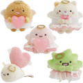 Japan San-X Tenori Plush (SS) Set - Sumikko Gurashi : Angel and Devil's Tail Angel - 1