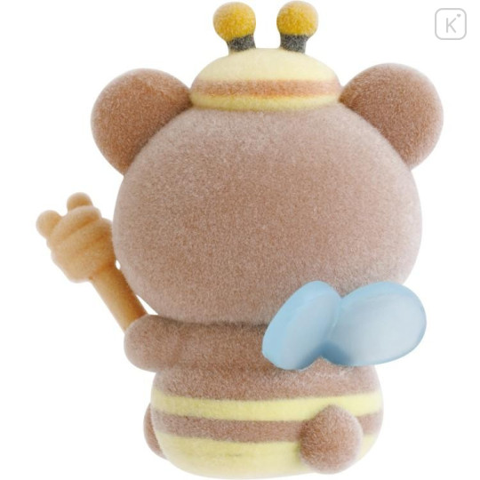 Japan San-X Petit Collection Mascot - Chairoikoguma : Flocked 5th Edition Honey Bee - 4