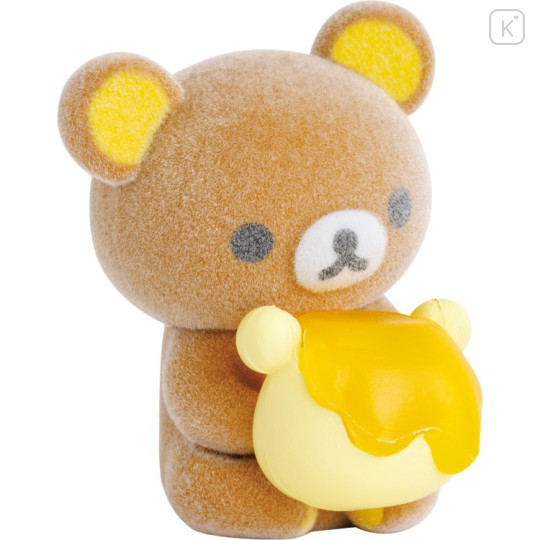 Japan San-X Petit Collection Mascot - Rilakkuma : Flocked 5th Edition Honey - 3