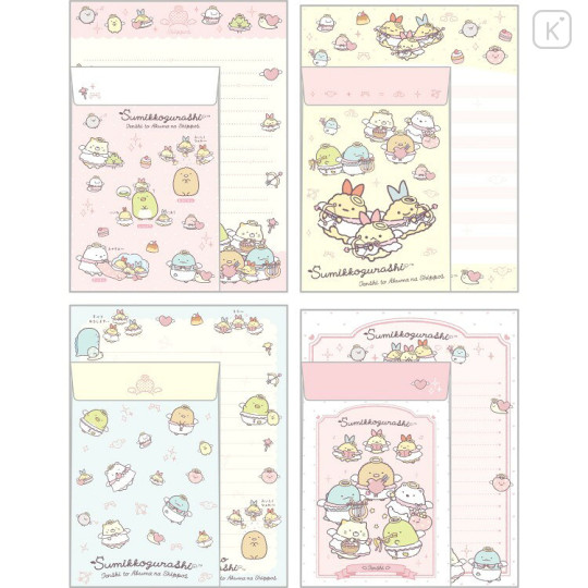 Japan San-X Letter Writing Set - Sumikko Gurashi : Angel and Devil's Tail Angel - 2